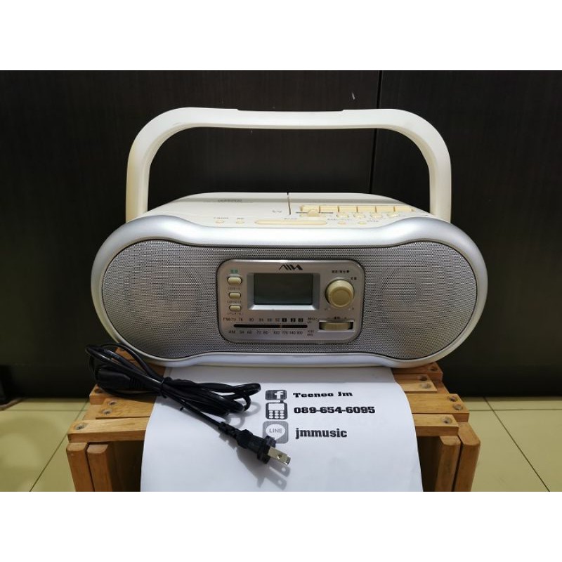 AIWA CSD-A200 [220V] เครื่องเล่นเทป+CD+วิทยุ ใช้งานได้เต็มระบบ [ฟรีสายไฟ]