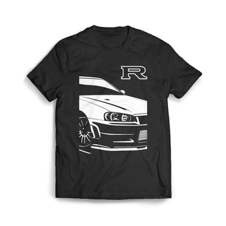 เสื้อผ้าผชเสื้อยืด ลาย Nissan Skyline R34 NismoS-5XL