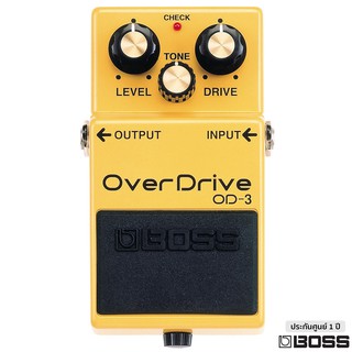 BOSS® OD-3 เอฟคเฟคกีตาร์ เสียง Overdrive คล้ายแอมป์ Stack แบบคลาสสิค + แถมฟรีถ่าน ** ประกันศูนย์ 1 ปี **