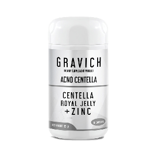 [ลดทันที 80 กรอกโค้ด RXDABFQ] Gravich Acno Centella 30 capsules กราวิช แอคโน เซนเทลลา ผลิตภัณฑ์เสริมอาหาร ดูแลปัญหาสิว