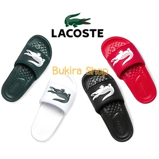 LACOSTE 🐊 Croco Dualiste Slides รุ่นใหม่พื้นนิ่ม (ลิขสิทธิ์แท้💯%)