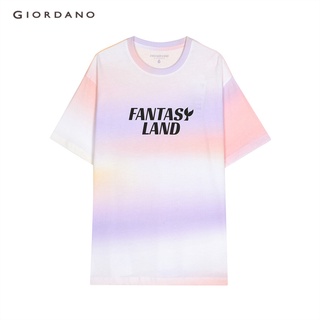 GIORDANO เสื้อยืดผู้หญิง Womens Fantasy Land Printed Tee 05392208