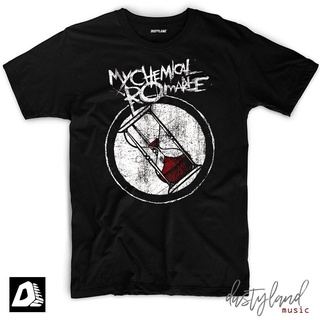 เสื้อยืด ผ้าฝ้าย พิมพ์ลาย My Chemical Romance Mcr Hourgl แฟชั่นสําหรับผู้ชายสามารถปรับแต่งได้