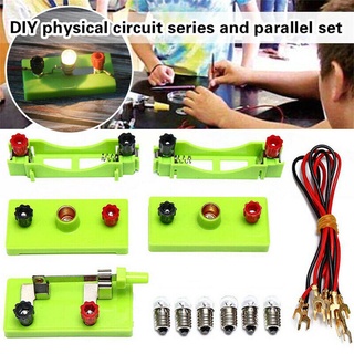 New DIY Science Toys School Electric Circuit Kit Montessori Learning Experiment