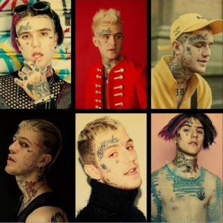 Lil Peep Tatuagens Mood Classic Home โปสเตอร์ย้อนยุค / บาร์คาเฟ่ ภาพวาดตกแต่ง / สติกเกอร์ติดผนังตกแต่งบ้าน / 42x30 ซม.