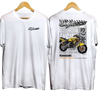 เสื้อยืด พิมพ์ลาย Ninja SS 150 Racing Combed 30s Screen DTF Image Front Rear สําหรับผู้ชาย และผู้หญิง