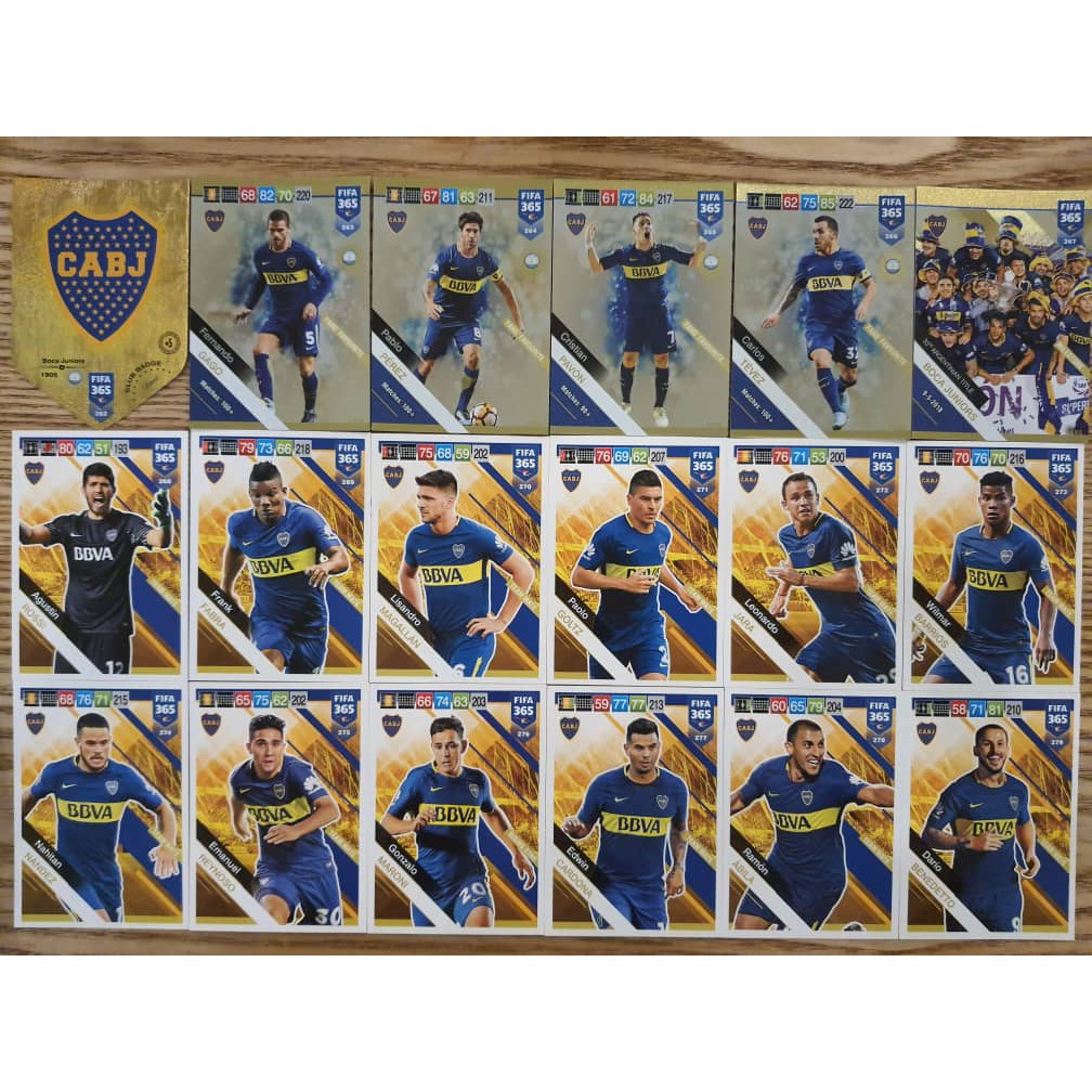 FIFA Panini 365 Adrenalyn XL 2019 การ์ด Boca Juniors