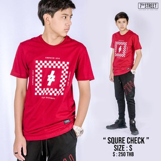 7th street เสื้อยืดวัยทีน รุ่น Square Checkered