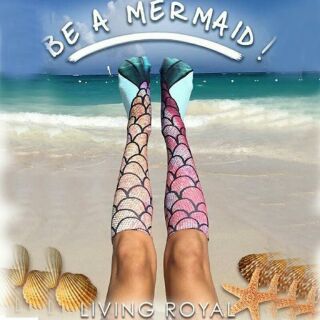 พร้อมส่ง !! mermaid pattern sock