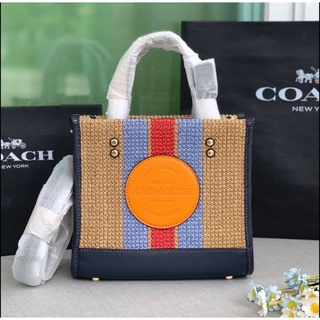 COACH Dempsey Mini Canvas  Small Tote