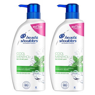 [ทั้งหมด 2 ขวด] HEAD &amp; SHOULDERS เฮด แอนด์ โชว์เดอร์ แชมพู เมนทอล 850 มล.