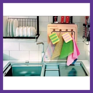 promotion 1+1 kitchen towel clean scrubber set 1pcs นวัตกรรมผ้าล้างจานชามและเครื่องครัว 키친타올수세미