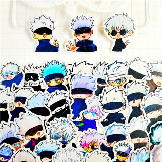 ★★★ Jujutsu Kaisen . Gojo Satoru Q-3 Mini Diary Manual สติ๊กเกอร์ ★★★ 60Pcs/Set Anime DIY Fashion Scrapbooks Album Decor Decals สติ๊กเกอร์