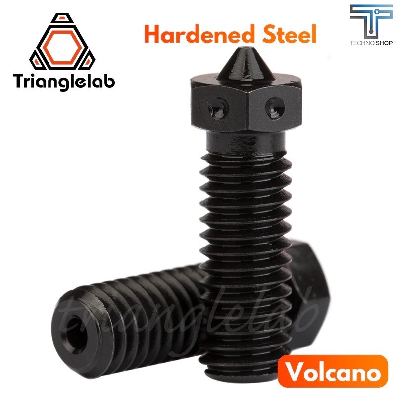 TRIANGLELAB A2 Hardened Steel Volcano Nozzle High Temperature 3D Printing PEI Carbon Fiber Filament