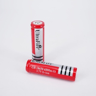 ULTRAFIRE RED 18650 3.7V 6800 MAH 2EA   ถ่านชาร์ต รุ่น UltraFire 18650 3.7V 6800 mAh (สีแดง)//1070//