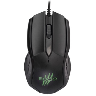 Signo Socio Mo-99 / MO-98 เมาส์ ออพติคอม เกมมิ่ง Optical Mouse USB Black สีดำ