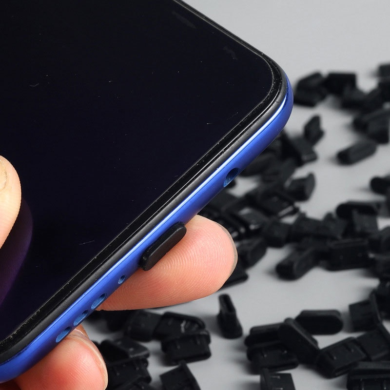 พอร์ตชาร์จโทรศัพท์มือถือ ซิลิโคน กันฝุ่น 3.5 มม. สําหรับ iPhone Android iPhone 13 12 Max AirPods - รูปที่ 6