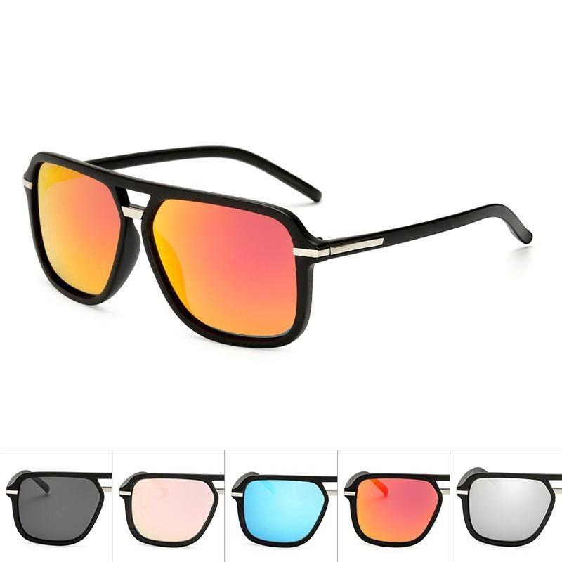 แว่นตากันแดด Polarized ทรงสี่เหลี่ยม UV 400 สำหรับผู้ชายผู้หญิง