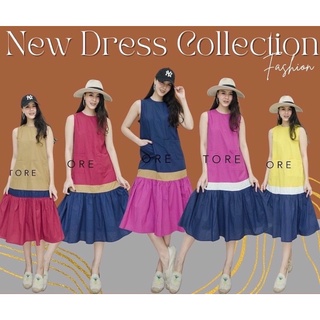 🌈🌿🌼🌸🌺🧡 3TRiO SLeeVeLeSS MiD-DRESS💖