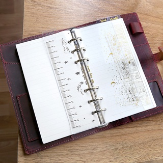 ไม้บรรทัดคั่นแพลนเนอร์ 3 ชั้น 6 ห่วง A6 Planner Ruler 3 layer A6 Personal Size