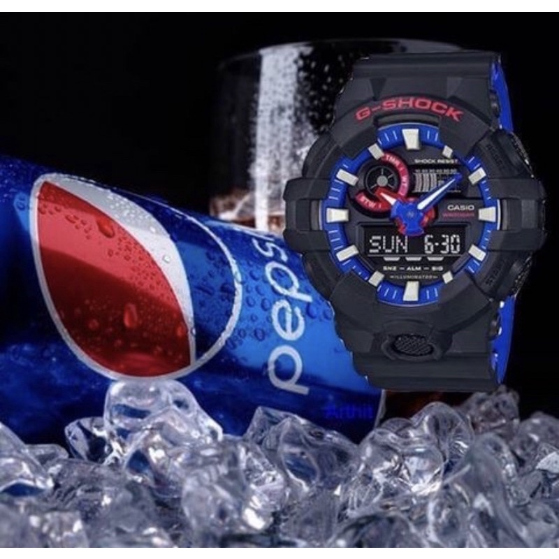 G-Shock GA-700LT-1A Pepsi ของแท้ 💯 % สีหายาก
