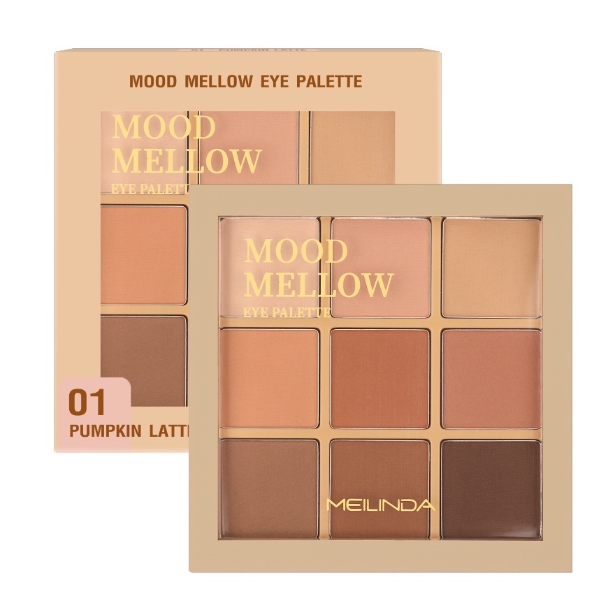 Mei Linda Mood Mellow Eye Palette Eyeshadow #MC3110 : meilinda เมลินดา มู้ด เมลโลว์ อาย พาเลทท์ อายแ