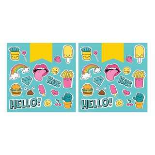 STICKER สติ๊กเกอร์กันน้ำ (ลายการ์ตูน01) สำหรับติดเคสมือถือ,แบตสำรอง,สมุดโน้ต,อื่นๆ [รหัส A-0017]