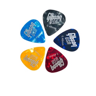 {พร้อมส่ง}Gibson ปิ๊กกีตาร์ ยี่ห้อ Gibson แท้ คุณภาพดี