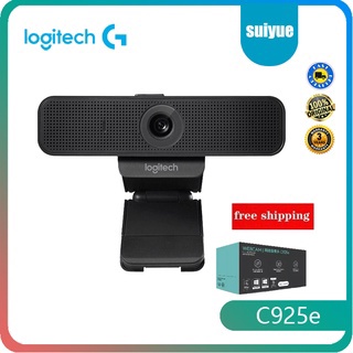 กล้องเว็บแคม Logitech C925e Hd 1080 P 78 ° พร้อมไมโครโฟนในตัว 2 สเตอริโอ