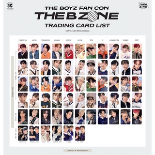 พร้อมส่ง TRADING CARD THE BOYZ FANCON : THE B ZONE