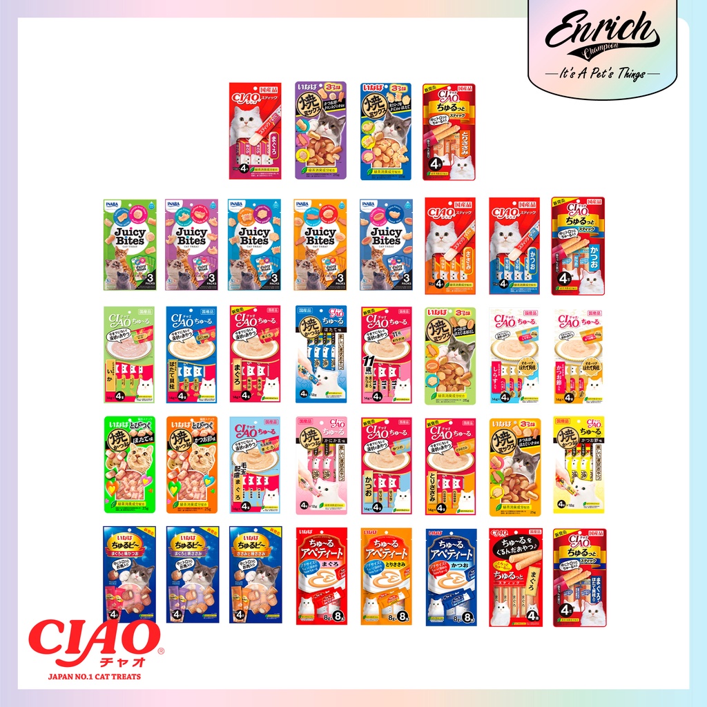 [DCN] Ciao Churu / Inaba Churu Cat Treat ขนมแมว Cat Sticks 14g / 28g