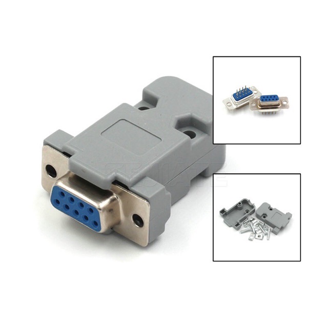 หัวประกอบ ฝาประกอบ ฝาครอบ Serial(DB9) / VGA(DB15)