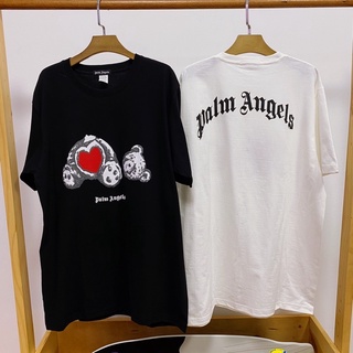 เสื้อยืด palm angels แขนสั้น หมีหัวใจ