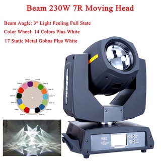 Music Stage Lighting 230W 7R Super Beam Light DMX512 Control Moving Head Lights Professional Sound Party DJ Disco Stage