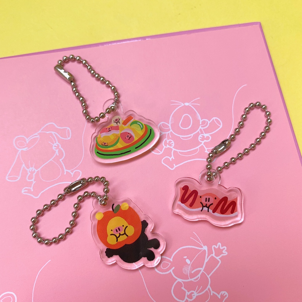 Vavavala - Keychain ( Bearmoo กระทะ ) พวงกุญแจ