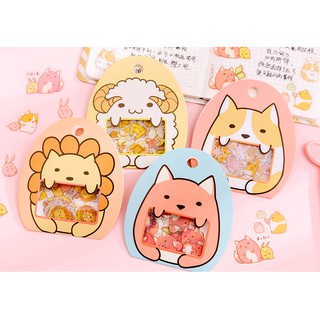 Sticker - Animal series Sticker Bag - สติ๊กเกอร์ตกแต่ง สติ๊กเกอร์ใส PVC [เราชอบsticker]