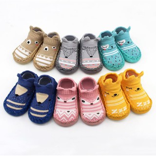 AI110 รองเท้าเด็ก รองเท้าหัดเดิน 6 สี (มีกันลื่น)
