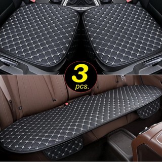 Fin 1 แผ่นรองเบาะนั่งรถยนต์ เก้าอี้ หนัง PU ผ้าคลุมเบาะรถยนต์ Universal Car Seat Covers Mat PU Leather 5 Layers No. 2991