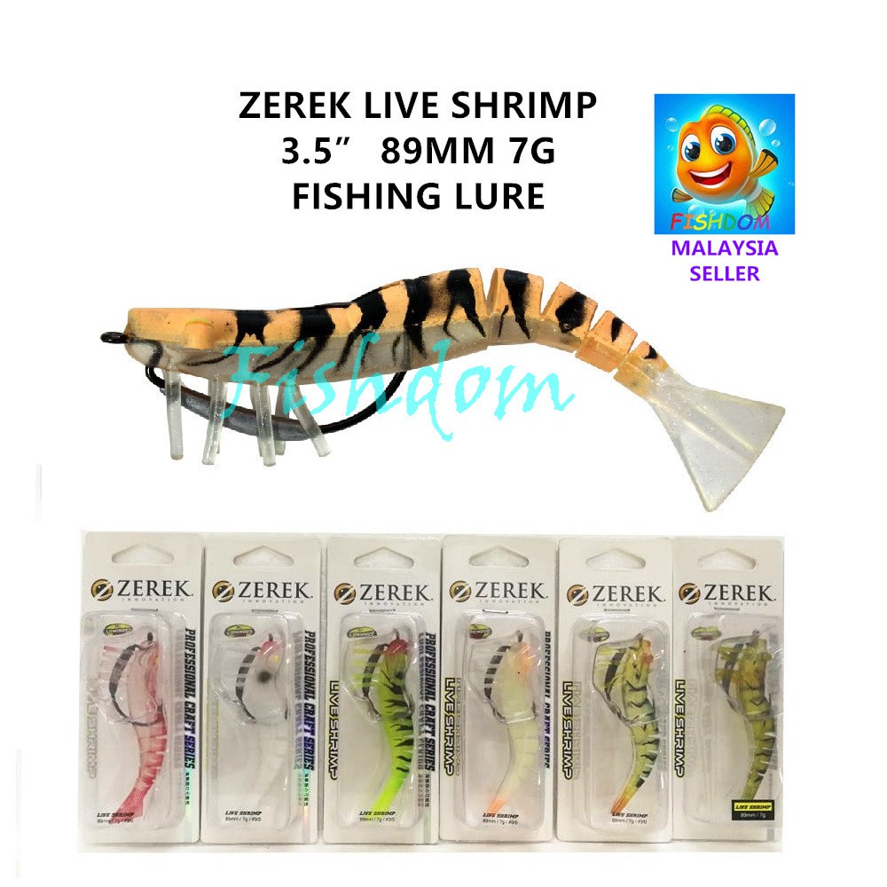 ZEREK LIVE SHRIMP 3.5 89MM 7G FISHING LURE