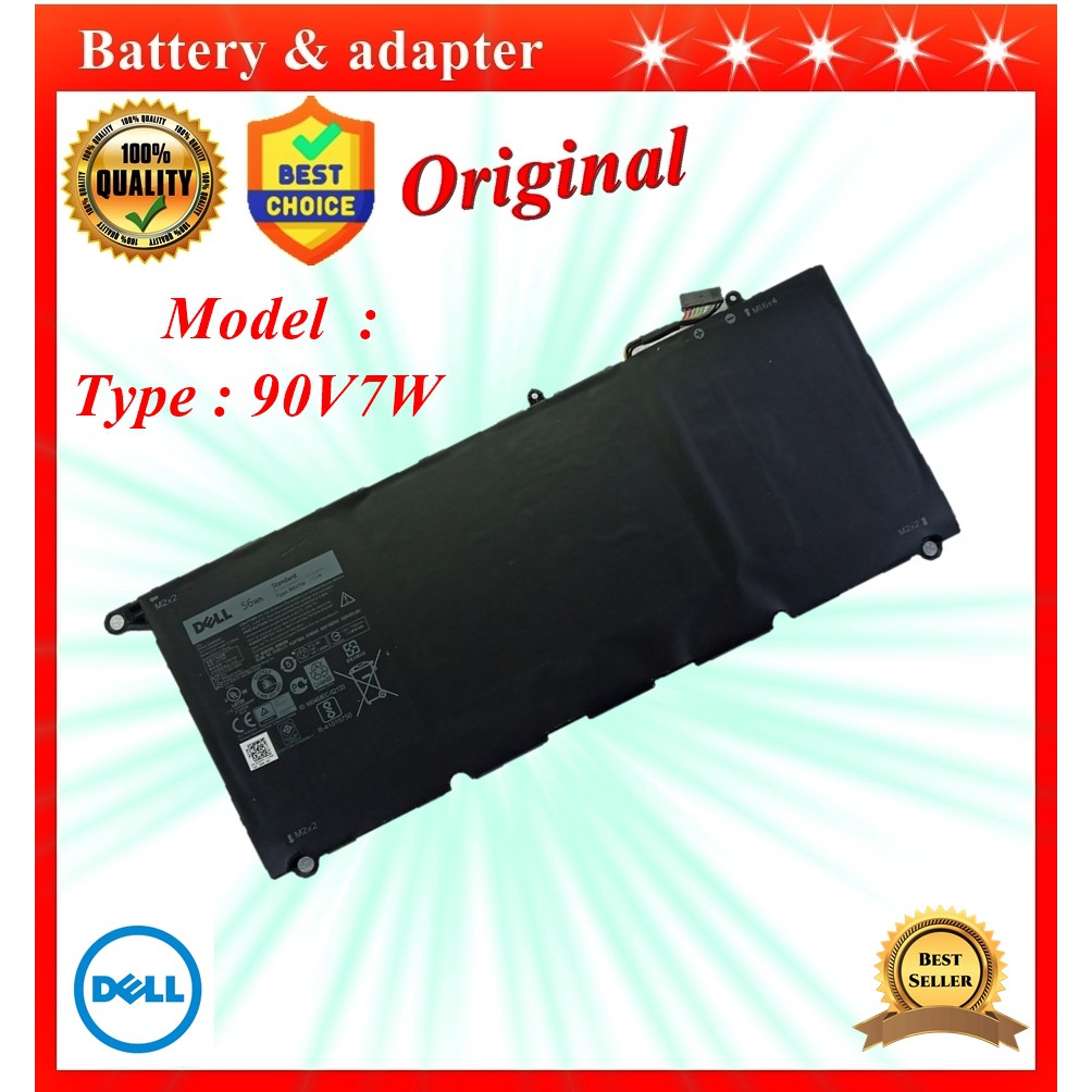 Battery Notebook Dell 90V7W แบตเตอรี่สำหรับ JHXPY JD25G 090V7W Dell XPS 13 9343 XPS13 9350