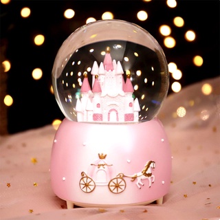 Snowball Music box กล่องดนตรีหิมะ คริสตัลบอล มีเสียงดนตรี แถมฟรี ถ่าน AAA 3 ก้อน