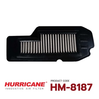 HURRICANE กรองอากาศสแตนเลส , ผ้าแดง Honda CT125 HM-8187