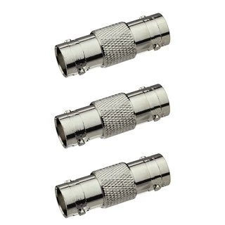 3 ชิ้น หัวต่อสายสัญญาณ BNC Barrel Connector and BNC Female to Female Coupler Adapter for CCTV Security Camera (BNC femal