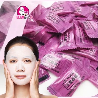Bioaqua มาส์กหน้าอัดเม็ด มาส์กหน้าDIY ใช้ร่วมกับน้ำตบ เซรั่ม ครีมวิตามิน เนื้อผ้านุ่ม ใช้งานง่าย พกพาสะดวก