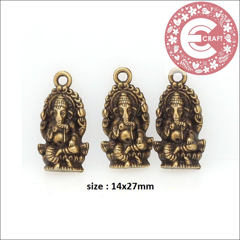 6 ชิ้น GANESHA CHARM BRACELET อุปกรณ์เสริมทําด้วยมือ ETHNIC สร้อยคอ CS301/CB395