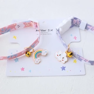 พร้อมส่ง🌈ปลอกคอแมว#มีขนาดแมวเด็กและแมวโต#ปลอกคอแมวน่ารัก#ปลอกคอแมวนิรภัย#ปลอกคอแมวคุณหนู#ปลอกคอสายรุ้งก้อนเมฆ