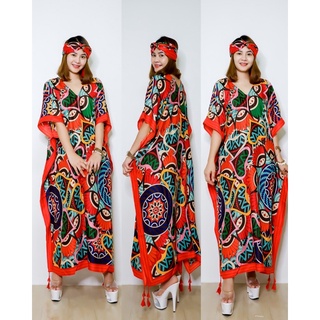 ชุด Maxidress ยาว สไตล์โบฮีเมียน ใส่เที่ยว ใส่คลุมชุดว่ายน้ำก็ปังสุด สาวอวบ สาวผอม ใส่ได้หมดน๊า