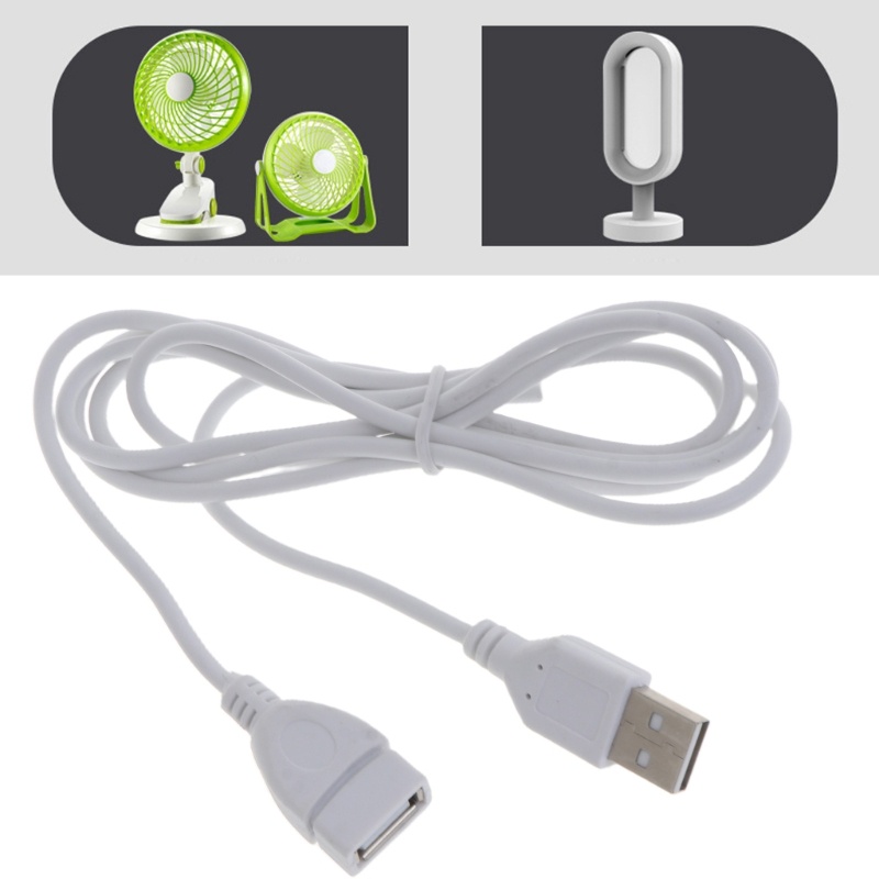 VIKK White USB Extension Cable Extender Cable A Male to Female 1 5M 5ft