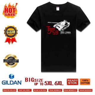 [S-5XL]Limeizhounew Xs-6Xl Big Ww Ii World Of Tanks Chn Type 59 Main Rock Ca ใหม่เสื้อคอกลมสไตล์พังก์ร็อกสําหรับผู้ชาย