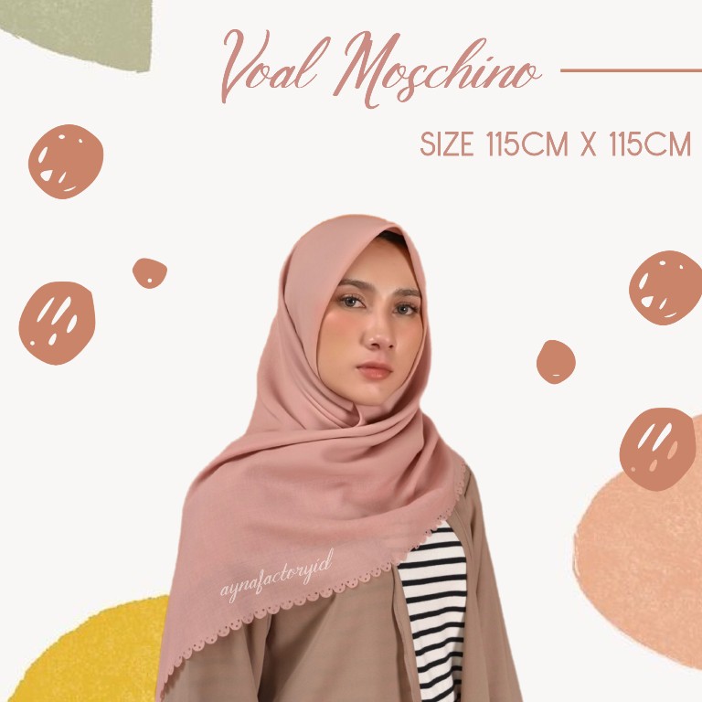 MOSCHINO LASSERCUT VOAL/ MOSCHINO VOAL HIJAB